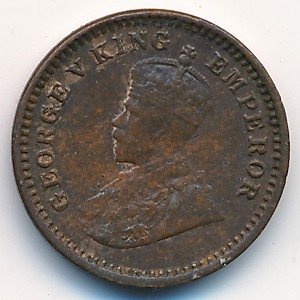 Британская Индия 1/12 анны 1918 год