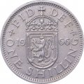 Великобритания 1 шиллинг 1966 год - Шотландский герб