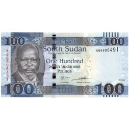 Южный Судан 100 фунтов 2019 год - UNC