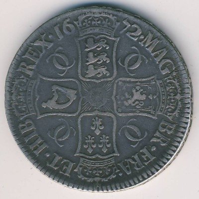 Великобритания 1 крона 1672 год