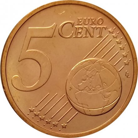 Словакия 5 евроцентов 2009 год UNC