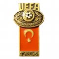 Значок UEFA. Чемпионат Европы Юноши. СССР. 1984. Турция