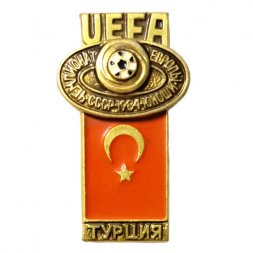 Значок UEFA. Чемпионат Европы Юноши. СССР. 1984. Турция