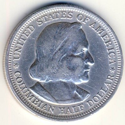 США 1/2 доллара 1893 год - Колумбийская выставка
