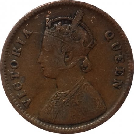 Британская Индия 1/4 анны 1862 год