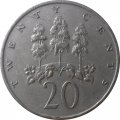 Ямайка 20 центов 1969 год