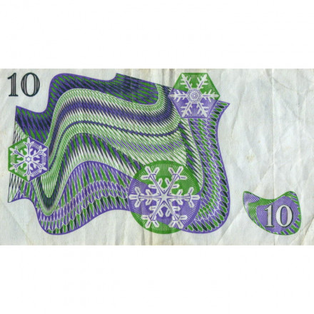 Швеция 10 крон 1990 год - VF-