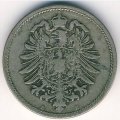 Германия 10 пфеннигов 1875 год (Е)