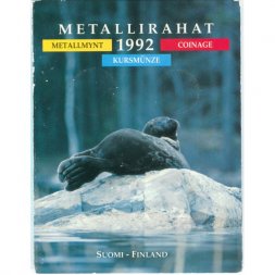 Набор из 5 монет Финляндия 1992 год (в буклете)
