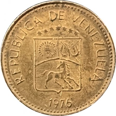 Венесуэла 5 сентимо 1976 год