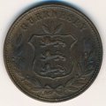 Гернси 8 дублей 1864 год