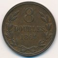 Гернси 8 дублей 1864 год