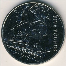 Гернси 5 фунтов 2004 год
