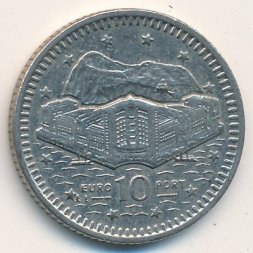 Гибралтар 10 пенсов 1997 год