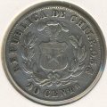 Чили 20 сентаво 1879 год