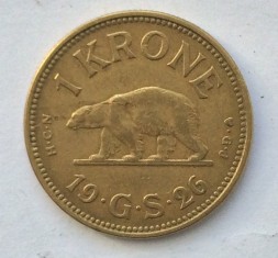Гренландия 1 крона 1926 год