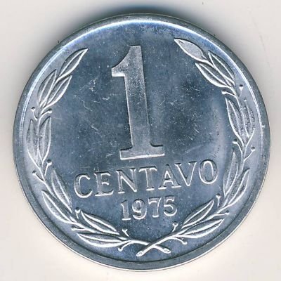 Чили 1 сентаво 1975 год