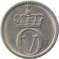 Норвегия 10 эре 1968 год - Король Улаф V. Пчела