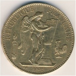 Франция 100 франков 1881 год
