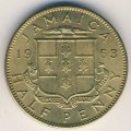Ямайка 1/2 пенни 1963 год