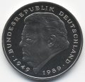ФРГ 2 марки 1991 год - Франц Йозеф Штраус (D)