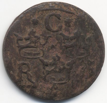 Швеция 1/4 эре 1634 год (отношение авс/рев медальное)
