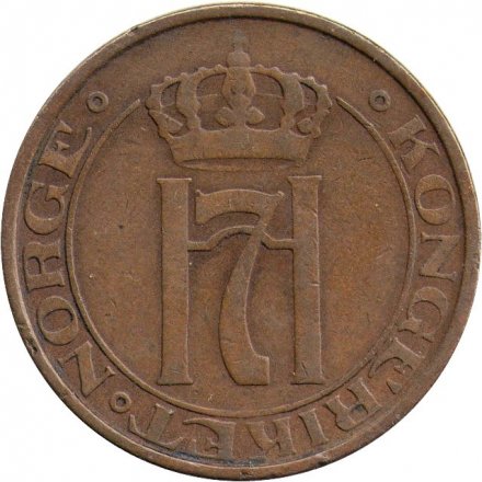 Норвегия 5 эре 1930 год - Король Хокон VII