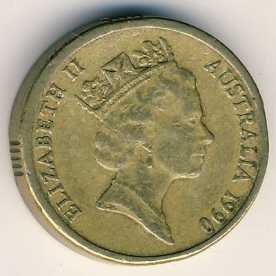 Австралия 2 доллара 1990 год