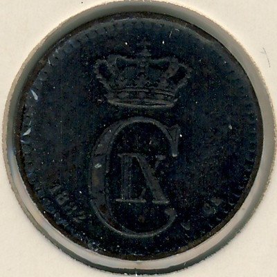 Дания 1 эре 1882 год