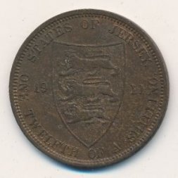 Джерси 1/12 шиллинга 1911 год - Георг V