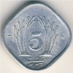 Пакистан 5 пайс 1988 год