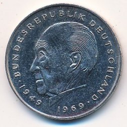 ФРГ 2 марки 1969 год