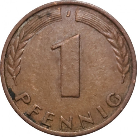 ФРГ 1 пфенниг 1950 год (J)