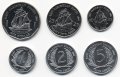 Набор из 6 монет Восточные Карибы 2004 - 2008 год