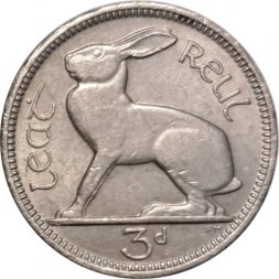 Ирландия 3 пенса 1968 год