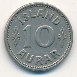 Исландия 10 эйре 1923 год