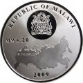 Малави 20 квач 2009 год - Сокровища Санкт-Петербурга - Банковский мост
