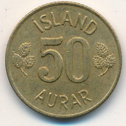 Исландия 50 эйре 1969 год