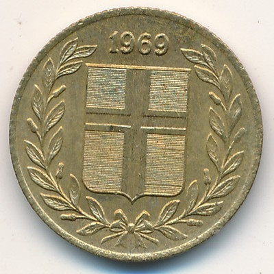 Исландия 50 эйре 1969 год