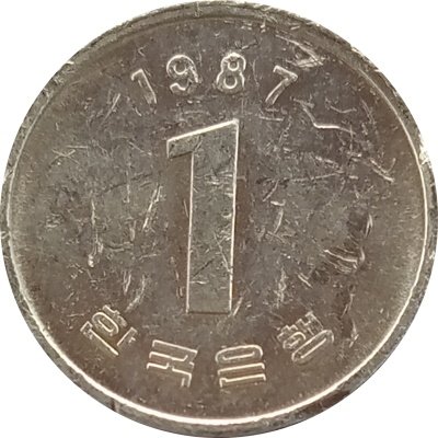 Южная Корея 1 вон 1987 год