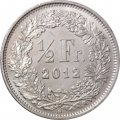 Швейцария 1/2 франка 2012 год