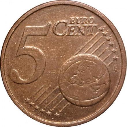 Ирландия 5 евроцентов 2005 год - Кельтская арфа