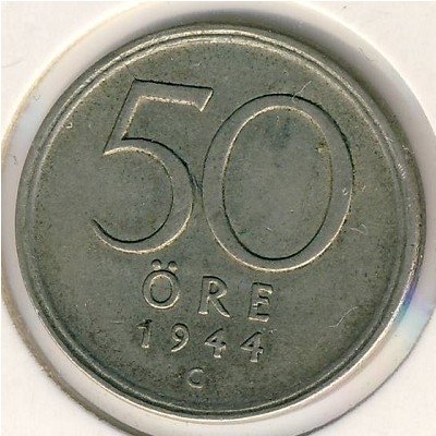 Швеция 50 эре 1944 год