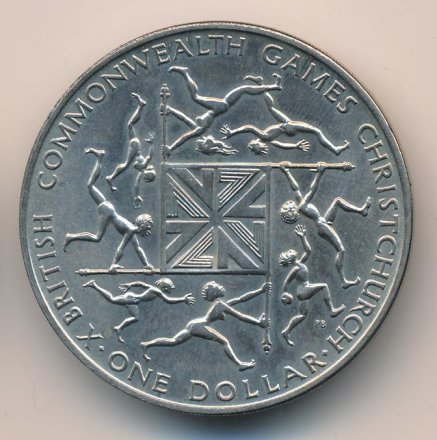 Новая Зеландия 1 доллар 1974 год - X Британские Игры Содружества