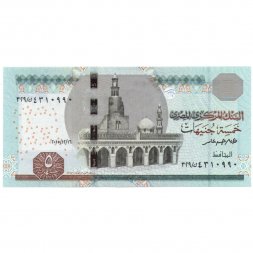 Египет 5 фунтов 2015 год - UNC