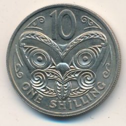 Новая Зеландия 10 центов 1968 год