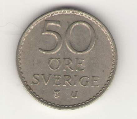 Швеция 50 эре 1965 год