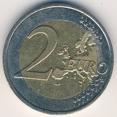 Люксембург 2 евро 2008 год