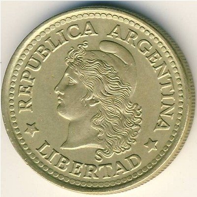 Аргентина 50 сентаво 1972 год
