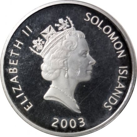Соломоновы острова 25 долларов 2003 год - Самолёты. China Clipper